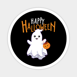 Kawaii Trick or Treats Ghost Magnet